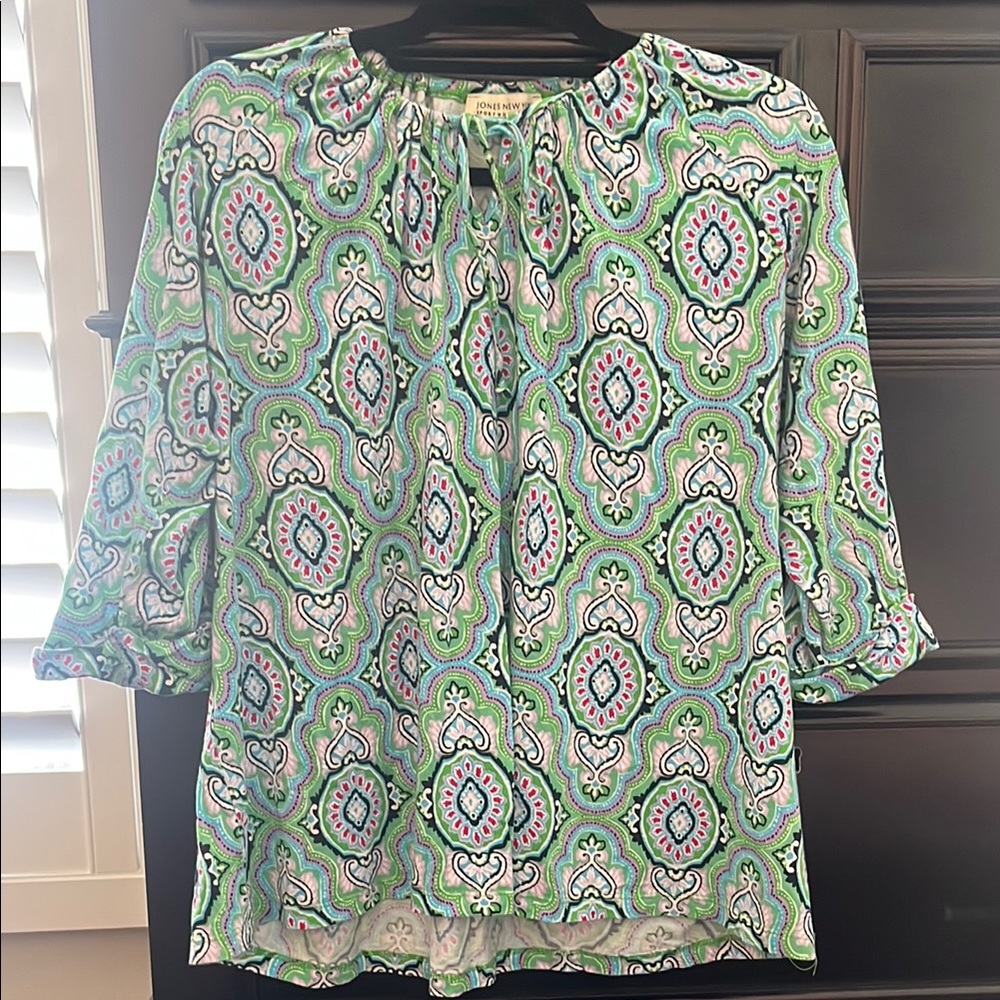 Jones New York Green Patterned Women's Top 2x